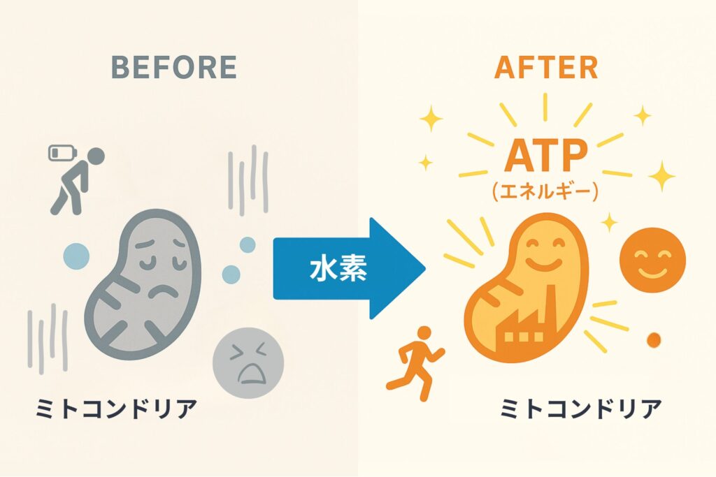 エネルギーを生むミトコンドリアを活性化